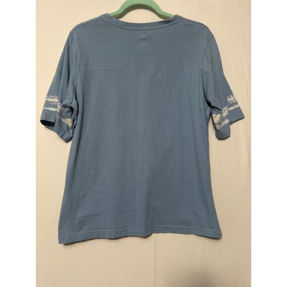 Pittsburgh Penguins Women's Tee Light Blue Short Sleeve 100% Cotton Top Size XL - Picture 8 of 10